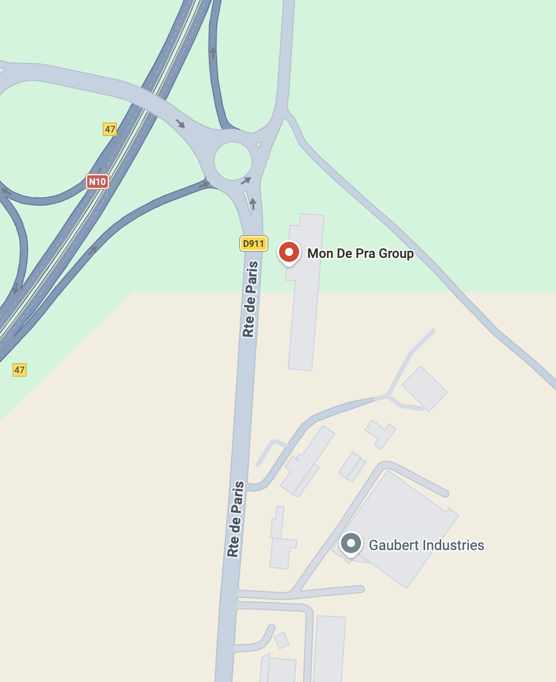 Mapa de MON DE PRA OUEST FRANCE